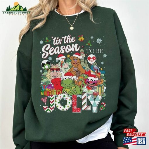 Muppet Show Tis The Season To Be Jolly Png Christmas Carol Kermit Gonzo Aninal Mickey Hoodie Classic