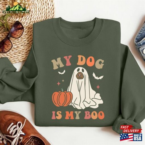 My Dog Is Boo Halloween Sweatshirt Mom Shirt Unisex T-Shirt