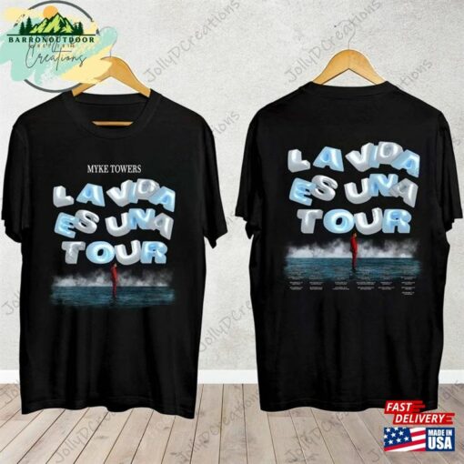 Myke Towers North American Tour Shirt La Vida Es Una 2023 Hoodie Classic