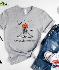Namaste Witches Shirt Yoga T-Shirt Halloween Party Shirts Sweatshirt