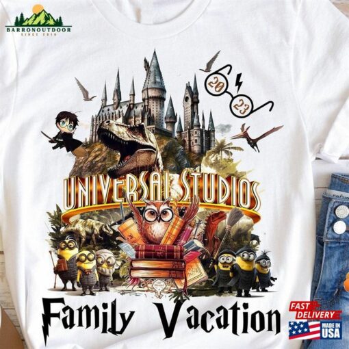 New 2023 Custom Universal Family Matching Shirt Vacation Shirts Jurassic Hp Personalized Dt245 Hoodie Unisex