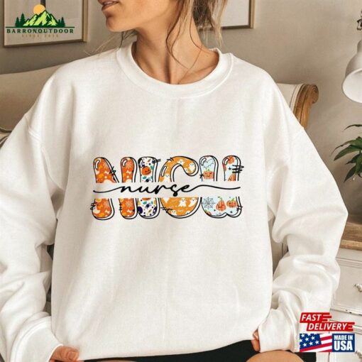 Nicu Nurse Halloween Sweatshirt Nursing Sweater Gift T-Shirt