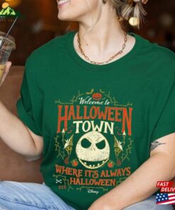 Nightmare Before Christmas Halloween Town Shirt Jack Skellington Costume Classic Unisex Nightmare Before Christmas Halloween Town Shirt Jack Skellington Costume Classic Unisex
