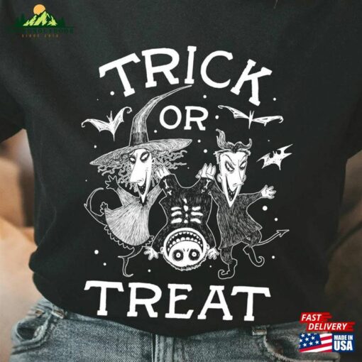 Nightmare Before Christmas Halloween Trick Or Treat Shirt Lock Shock Barrel Jack Skellington T-Shirt Sweatshirt