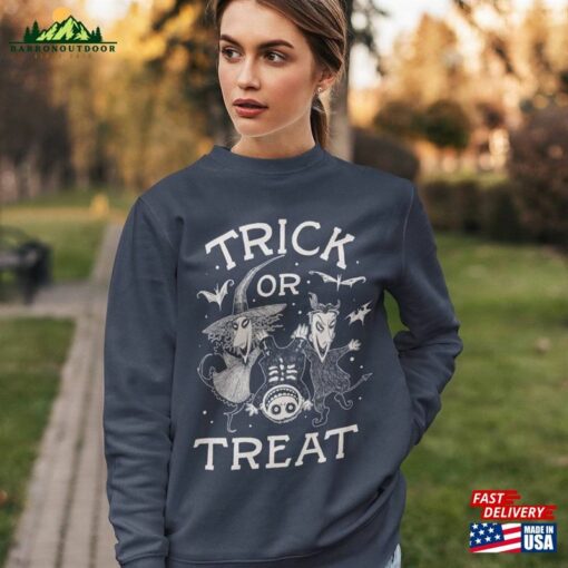 Nightmare Before Christmas Halloween Trick Or Treat Shirt Lock Shock Barrel Jack Skellington T-Shirt Sweatshirt