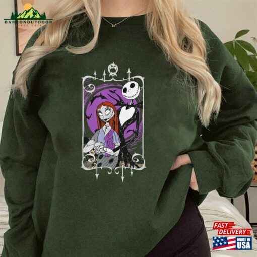 Nightmare Before Christmas Jack And Sally Halloween Party Comfort Colors T-Shirt Sweatshirt Classic