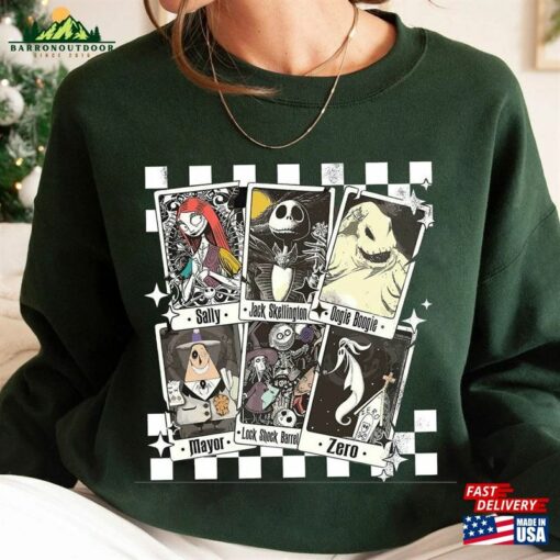 Nightmare Before Christmas Shirt Characters Tarot Cards Unisex T-Shirt