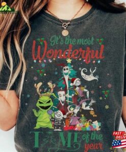 Nightmare Before Christmas Shirt Jack Skellington Lock Shock Classic Unisex