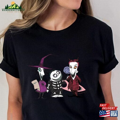 Nightmare Before Christmas Shirt Lock Shock Barrel Ready To Oogie With Boogie Halloween Shirts Unisex Hoodie