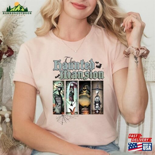 Nightmare Before Christmas Stretching Room Haunted Mansion Shirt Magic Kingdom Halloween Disneyland Family Trip Hoodie Sweatshirt