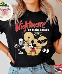 Nightmare On Main Street Disney Shirt Mickey Halloween World Disneyland Party 2023 Unisex Sweatshirt