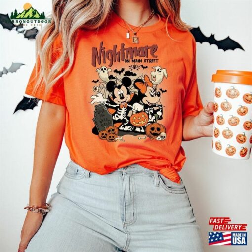 Nightmare On Main Street Shirt Minnie Halloween Unisex Sweatshirt