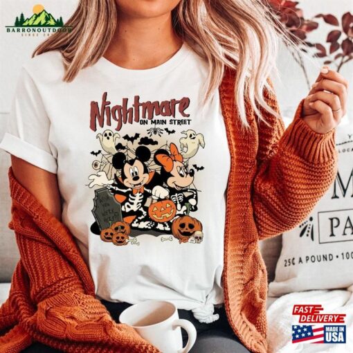 Nightmare On Main Street Shirt Minnie Halloween Unisex Sweatshirt