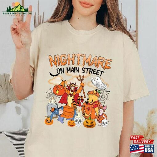 Nightmare On Main Street Winnie The Pooh Shirt And Friends Halloween Shirts Disney Hoodie Classic