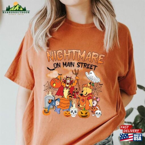 Nightmare On Main Street Winnie The Pooh Shirt And Friends Halloween Shirts Disney Hoodie Classic