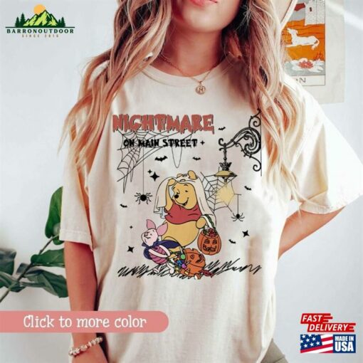 Nightmare On Main Street Winnie The Pooh Shirt Disney Halloween Spooky Sweatshirt Unisex