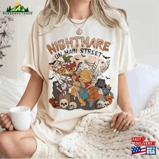 Nightmare On Main Street Winnie The Pooh Shirt Friends Halloween Bear Classic Hoodie