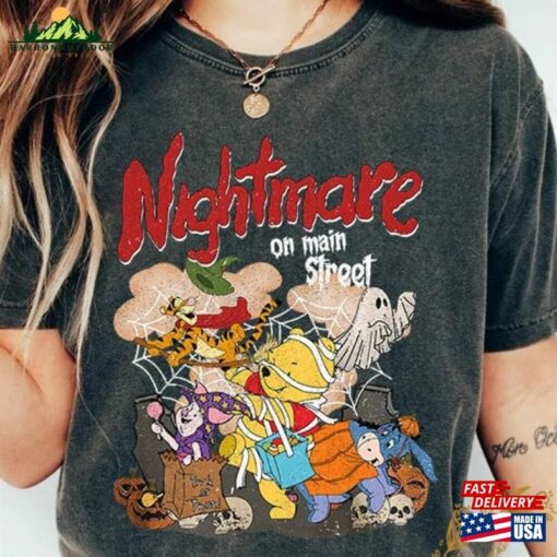 Nightmare On Main Street Winnie The Pooh Shirt Halloween Sweatshirt Hoodie