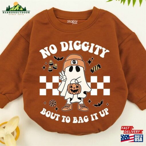 No Diggity Bout To Bag It Up Halloween Sweatshirt Retro Toddler Sweater T-Shirt Classic