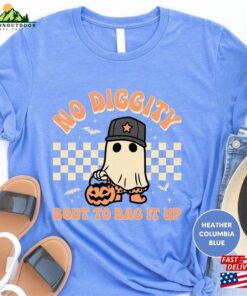 No Diggity Bout To Bag It Up Shirt Halloween Retro Ghost T-Shirt Sweatshirt