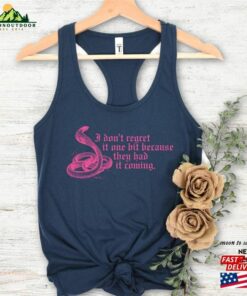No Regrets Doing Bad Things Fan Made Design Outdoors Snake Next Level Women’s Racerback Tank Sizes Sweatshirt T-Shirt