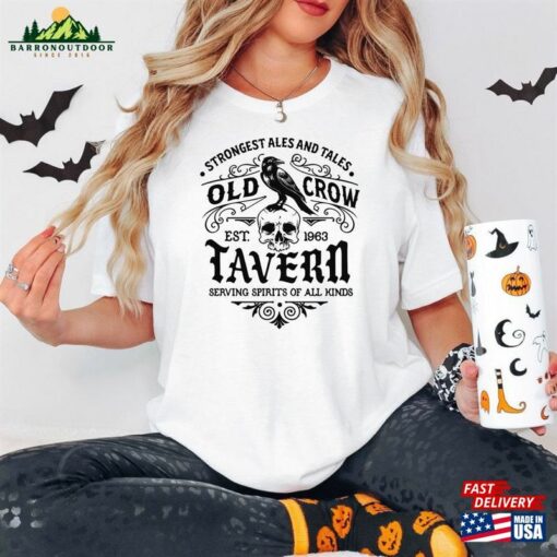 Old Crow Tavern Sweatshirt Mystical Sweater Salem Witch Shirt T-Shirt Unisex