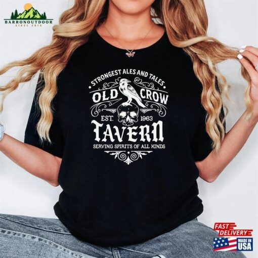 Old Crow Tavern Sweatshirt Mystical Sweater Salem Witch Shirt T-Shirt Unisex