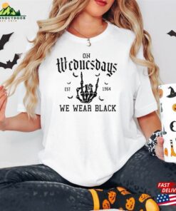 On Wednesday We Wear Black Sweatshirt Halloween Shirt Spooky Hoodie On Wednesday We Wear Black Sweatshirt Halloween Shirt Spooky Hoodie