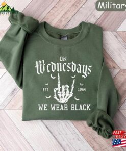 On Wednesday We Wear Black Sweatshirt Halloween Shirt Spooky Hoodie 3 On Wednesday We Wear Black Sweatshirt Halloween Shirt Spooky Hoodie 4