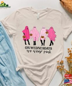 On Wednesday We Wear Pink Ghost Shirt Tv Series Halloween T-Shirt Classic Unisex 2 On Wednesday We Wear Pink Ghost Shirt Tv Series Halloween T Shirt Classic Unisex 3