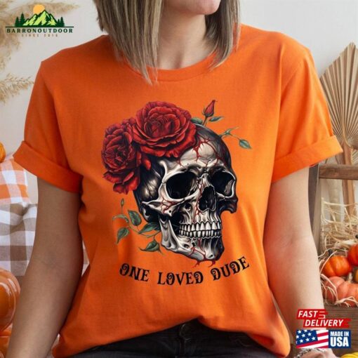 One Love Dude Halloween Sweatshirt Sugar Skull Tshirt Coffee Shirt Classic T-Shirt