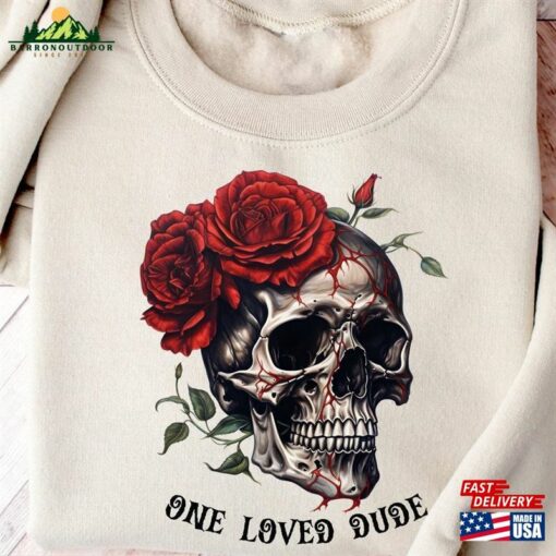 One Love Dude Halloween Sweatshirt Sugar Skull Tshirt Coffee Shirt Classic T-Shirt