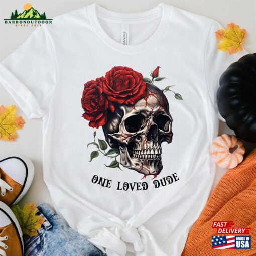 One Love Dude Halloween Sweatshirt Sugar Skull Tshirt Coffee Shirt Classic T-Shirt