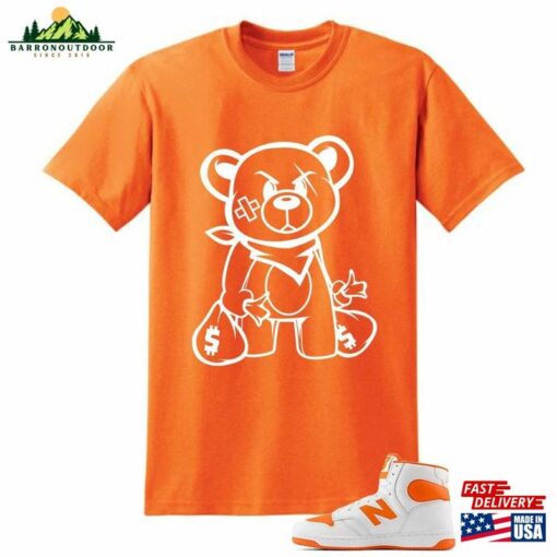 Orange Bear T-Shirt Unisex Hoodie