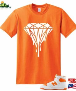 Orange Diamond T-Shirt Hoodie Sweatshirt