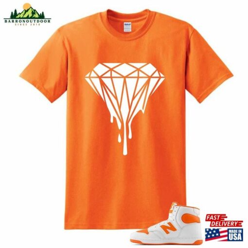 Orange Diamond T-Shirt Hoodie Sweatshirt