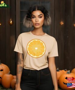 Orange Slice Halloween Costume Fruity Spookiness Premium T-Shirt For Lovers Classic Orange Slice Halloween Costume Fruity Spookiness Premium T-Shirt For Lovers Classic