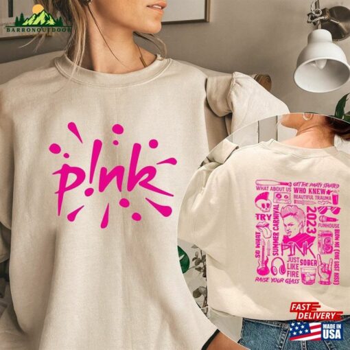 P!Nk Pink Singer Summer Carnival 2023 Tour Shirt Unisex Hoodie