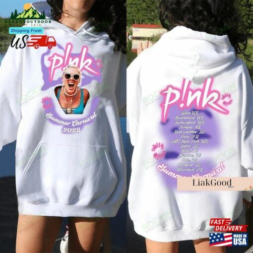 P!Nk Summer Carnival 2023 Hoodie Pink Singer Tour Music Shirt T-Shirt Classic