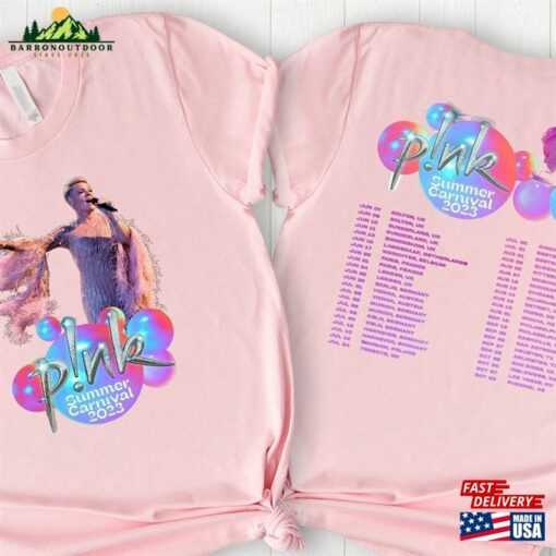 P!Nk Summer Carnival 2023 Pink Music Clothing Concert Apparel Trustfall Album Tee Singer Tour Shirt Hoodie Classic