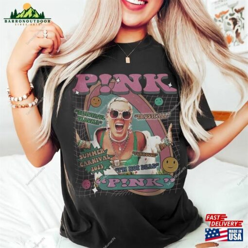 P!Nk Summer Carnival 2023 Shirt Trustfall Album Tee Pink Singer Tour Classic Sweatshirt