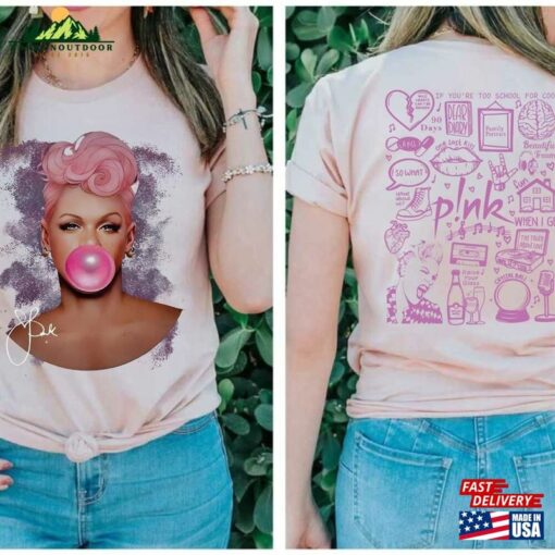 P!Nk Summer Carnival 2023 Trustfall Album Tee Pink Singer Tour Unisex Classic