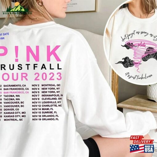 P!Nk Trustfall Tour 2023 T-Shirt Don’t Forget As Scary It Gets Shirt Sweatshirt