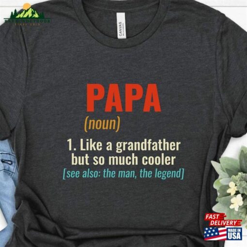 Papa Cool Grandfather Shirt Father’s Day Sweatshirt Unisex