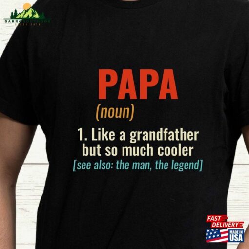 Papa Cool Grandfather Shirt Father’s Day Sweatshirt Unisex