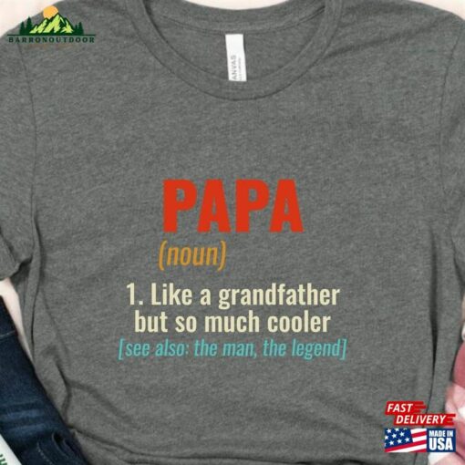 Papa Cool Grandfather Shirt Father’s Day Sweatshirt Unisex