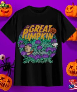 Peanuts Halloween Linus Snoo Py Great Pumpkin T-Shirt Trick Or Treat Shirt Women Trendy Classic Unisex