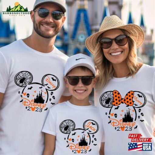 Personalised Disneyland 2023 Shirt Disney Halloween Mickey And Friends T-Shirts Hoodie Classic