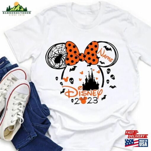 Personalised Disneyland 2023 Shirt Disney Halloween Mickey And Friends T-Shirts Hoodie Classic