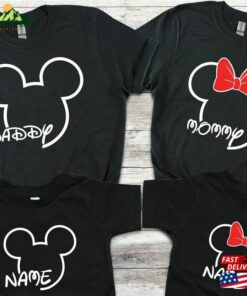 Personalised Matching Family Disney Tshirts Custom Name Mickey Minnie Kids Shirt Hoodie Classic Personalised Matching Family Disney Tshirts Custom Name Mickey Minnie Kids Shirt Hoodie Classic